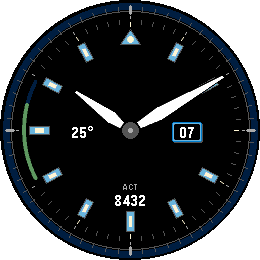 Pilot watchface — aviation-inspired analog dial